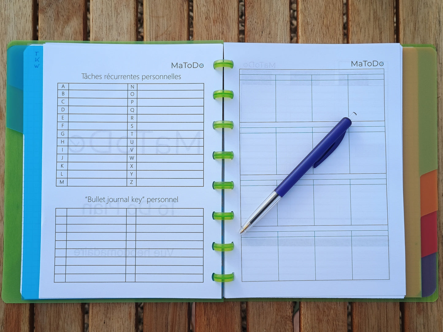 Recharge "Vue Mensuelle"