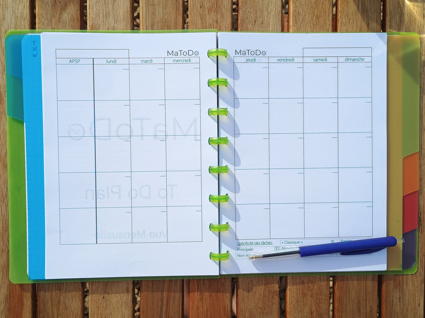 Recharge "Vue Mensuelle"