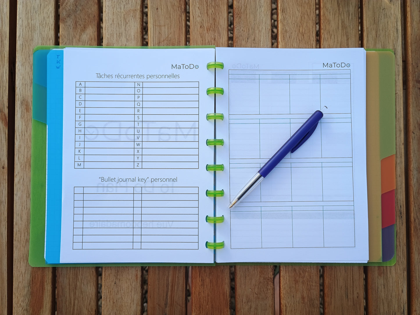 Recharge "Vue hebdomadaire"